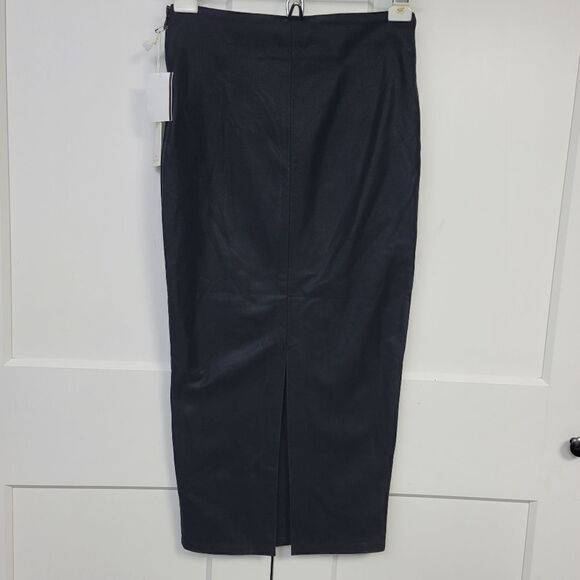 Good American faux leather midi skirt, 0=XS - Picture 8 of 10